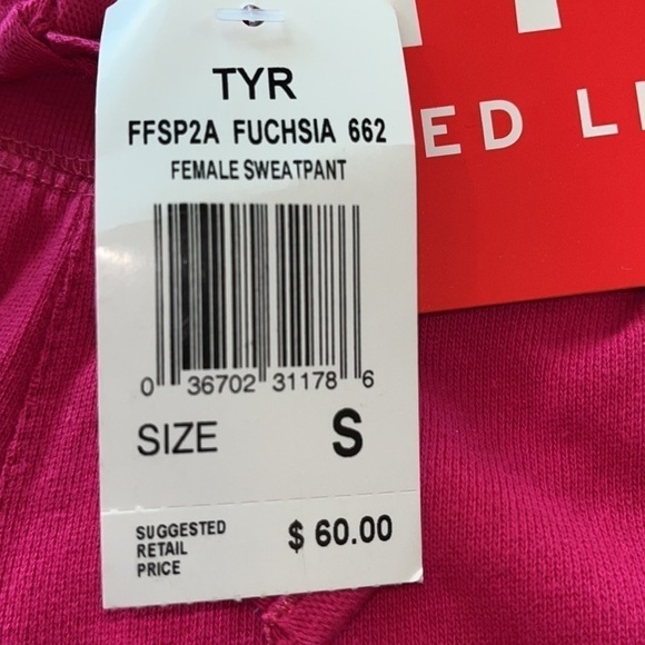 TYR | Fuchsia Sweatpants - Women size Small.  NWTS Barbie Core - Picture 4 of 9